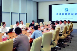 國投高新董事長丁后穩(wěn)來浙江醫(yī)藥調(diào)研